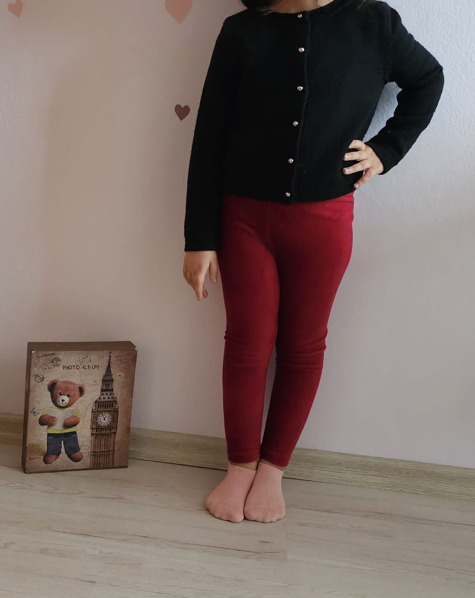 Kız Çocuk Kadife Tayt