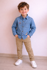 Erkek Çocuk Kot Gömlek