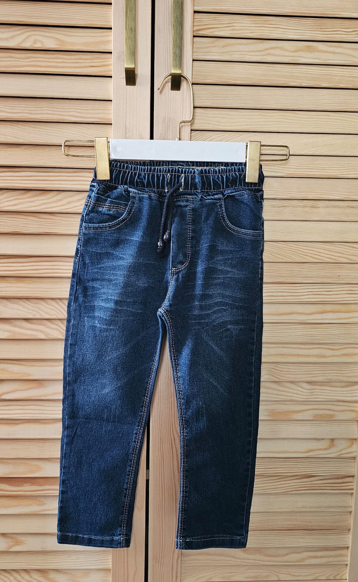 Erkek Beli Lastikli Kot Pantolon