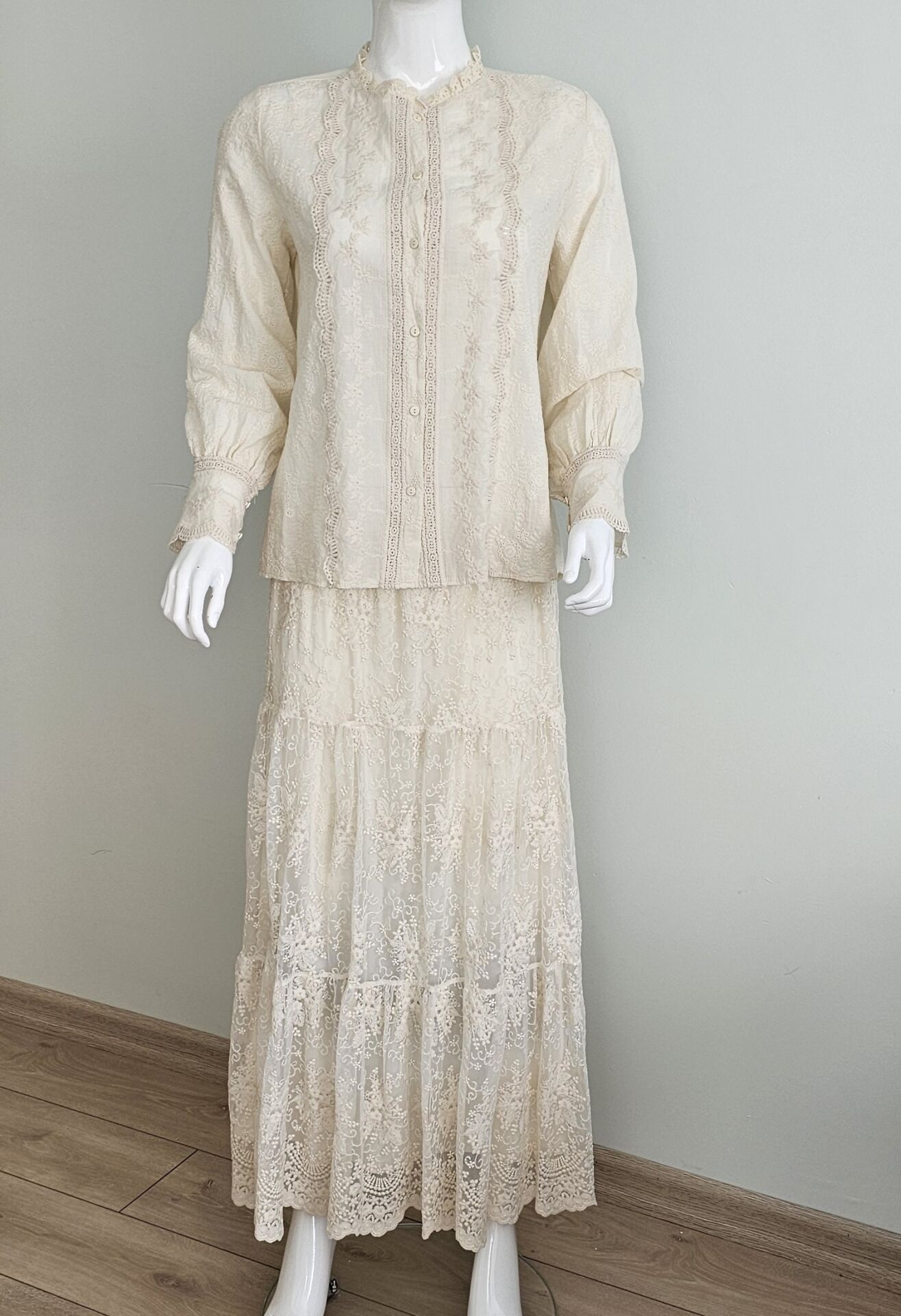 Güpür Dantel Etek ( Uzun Astarlı)