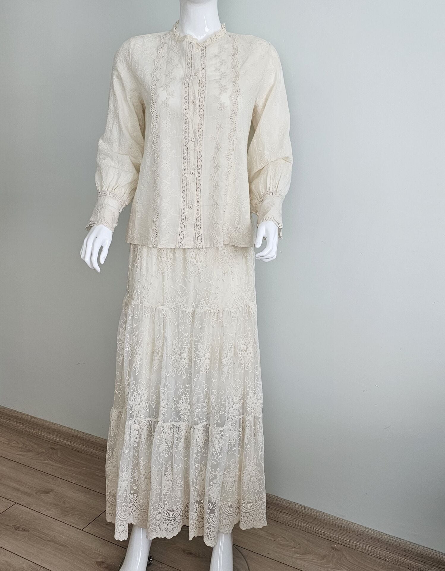 Güpür Dantel Etek ( Uzun Astarlı)